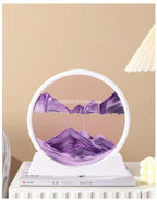3D Moving Sand Art Frame – Dynamic Liquid Hourglass for Office Home Decor