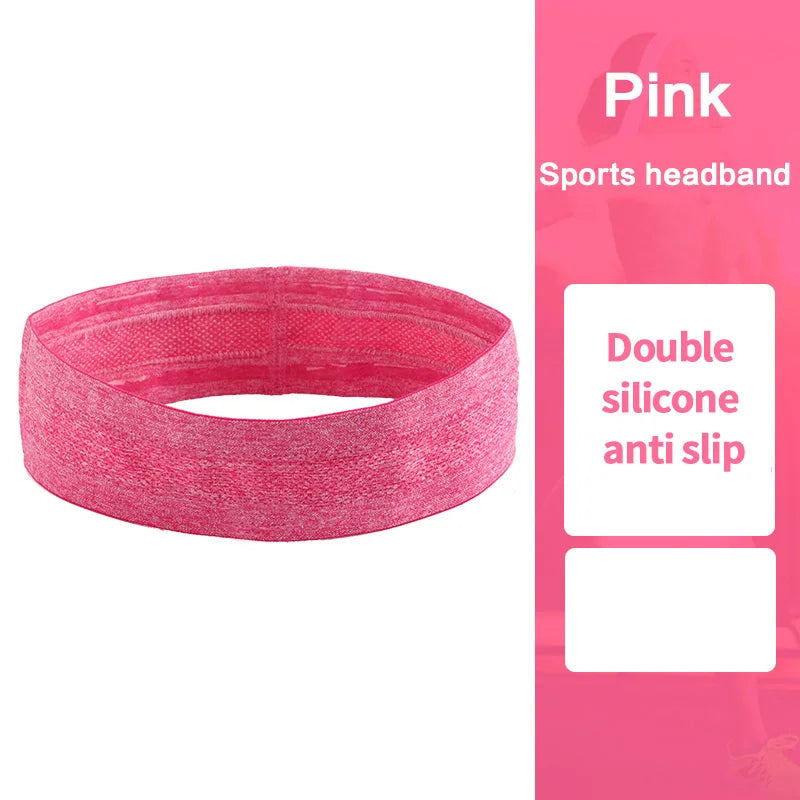 Moisture-Wicking Elastic Sweatband – Breathable Headband for Gym and Sports