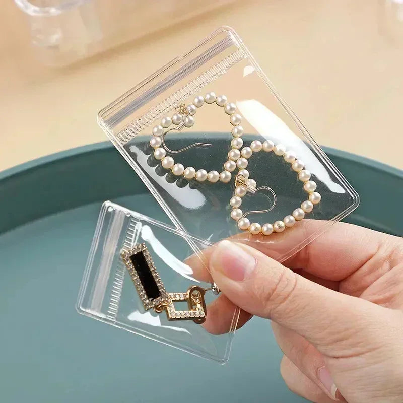 Transparent PVC Zip Jewelry Pouches – Anti-Oxidation Bags for Storage