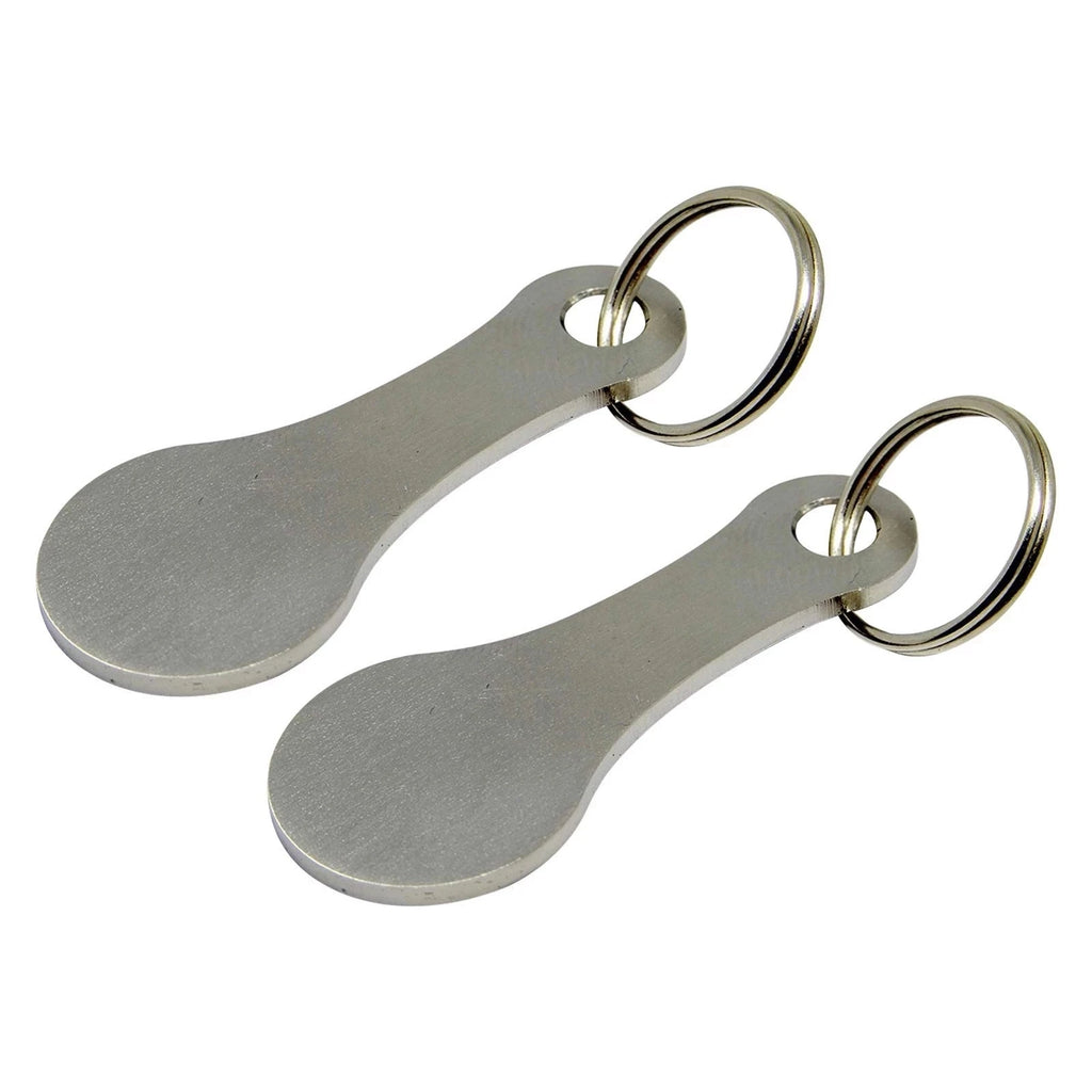 Metal Shopping Cart Token – Portable Keychain for Grocery Store Use