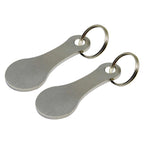 Metal Shopping Cart Token – Portable Keychain for Grocery Store Use
