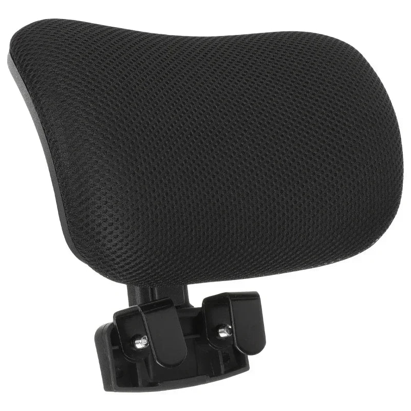 Adjustable Fabric Office Chair Headrest – Ergonomic Neck Support for Work