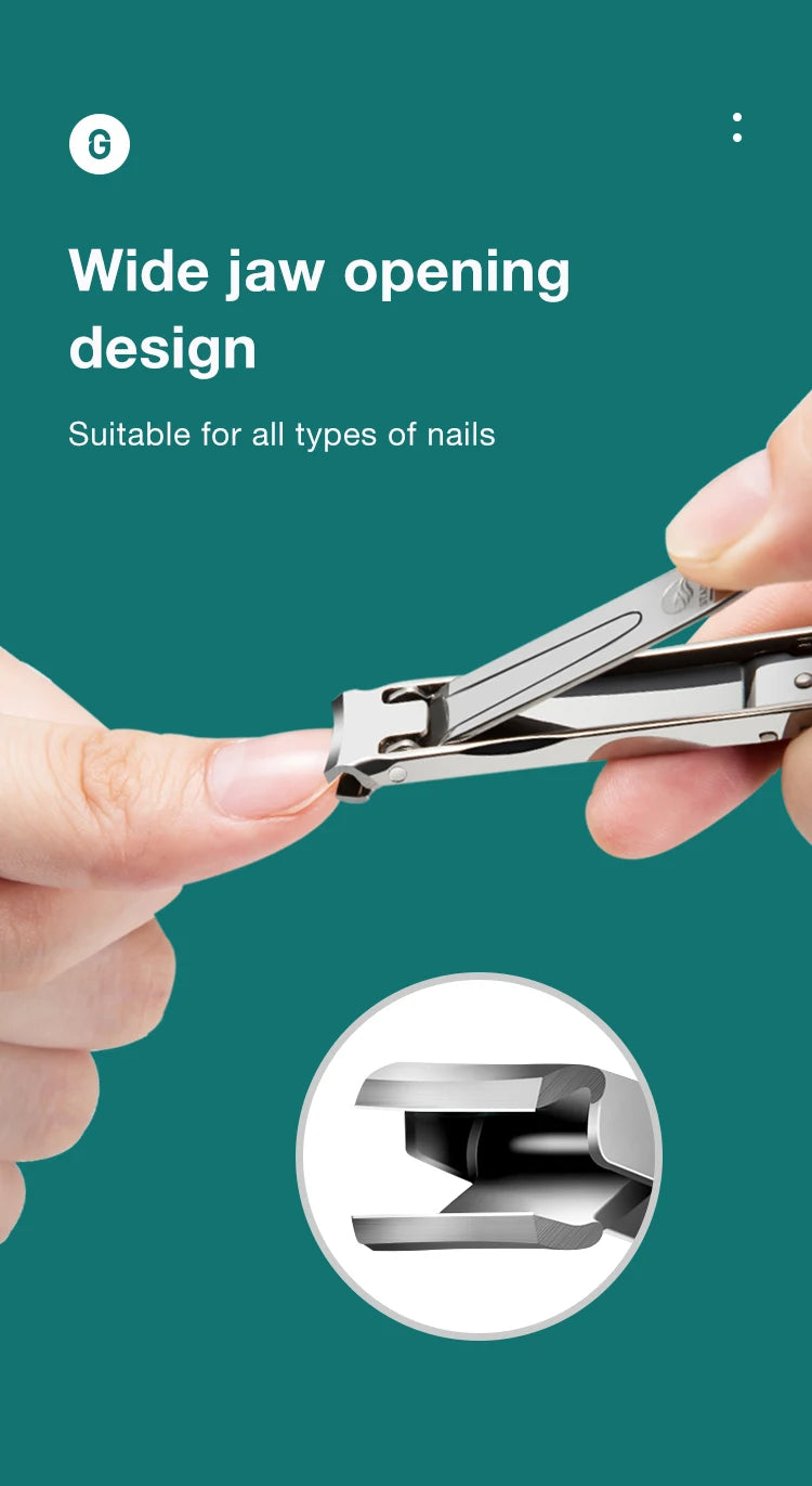 Stainless Steel Nail Clippers – Ultra-Thin Collapsible for Travel Manicure