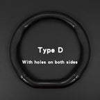 Carbon Fiber Steering Wheel Cover – Anti Slip Leather for Vehicle Interior