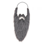 Synthetic Fake Beard – Elastic Facial Hair for Costume Party Cosplay