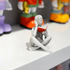 Abstract Woman Thinker Statue – Paper Pulp Art for Modern Home Decor