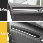 Carbon Fiber Console Trim – ABS Interior Door Panel Cover for Audi A3 S3 RS3