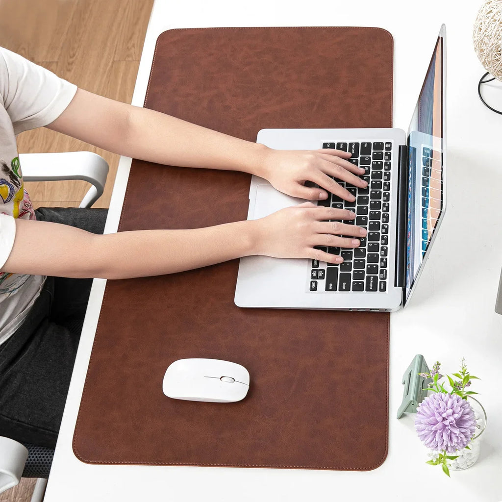 Large PU Leather Desk Pad – Waterproof Protective Mat for Office Gaming