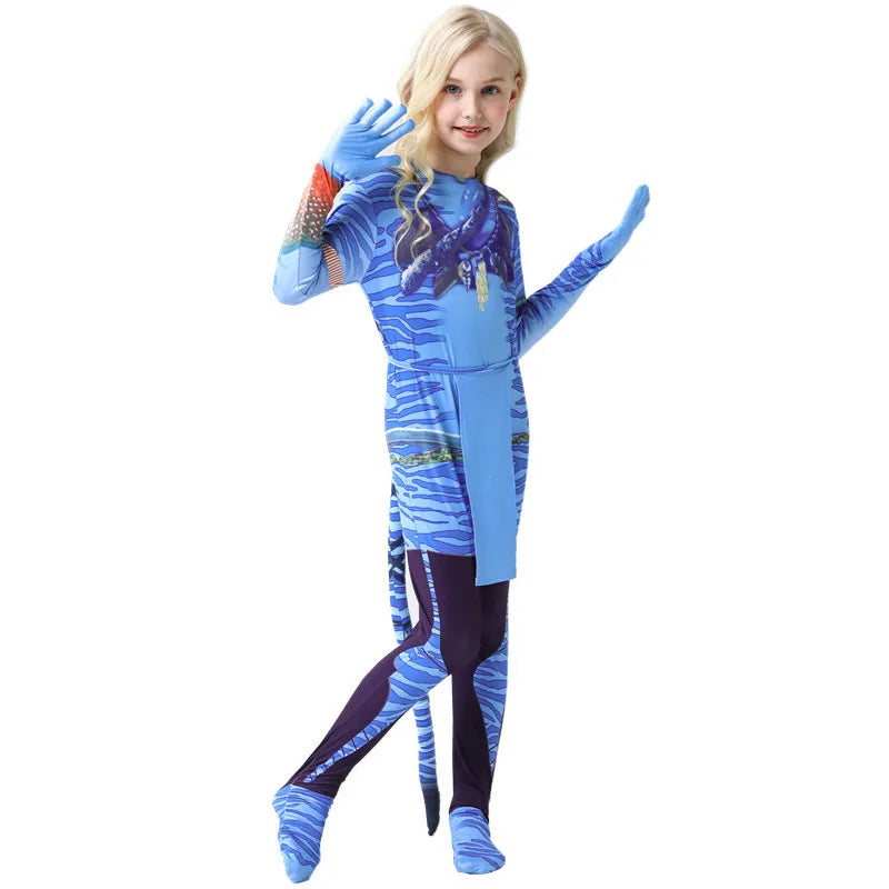 Avatar Alien Bodysuit – The Way of Water Jumpsuit for Halloween Cosplay