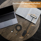 USB Rechargeable Book Light – Flexible Clip-On Lamp for Night Reading