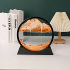 3D Moving Sand Art Frame – Dynamic Liquid Hourglass for Office Home Decor