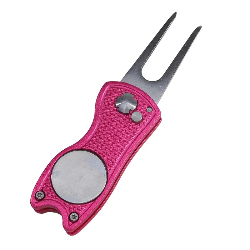Foldable Golf Divot Tool – Groove Cleaner for Putting Green Training