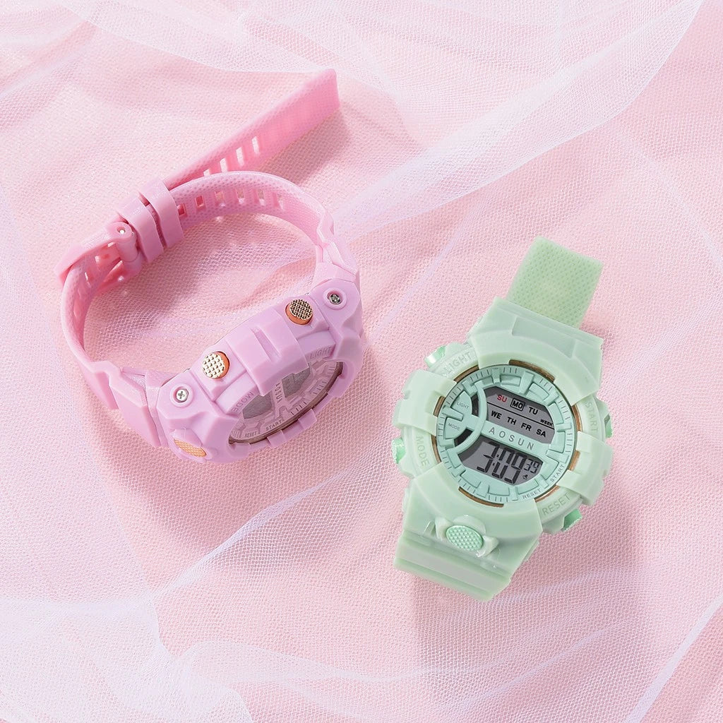 Digital LED Sport Watch – Waterproof Countdown Timer for Women