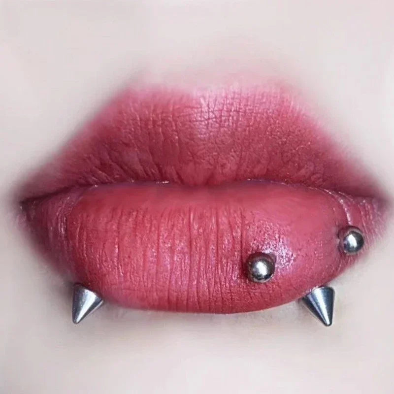 Fake Body Piercing Set – Adhesive Studs for Nose Lips and Eyebrows