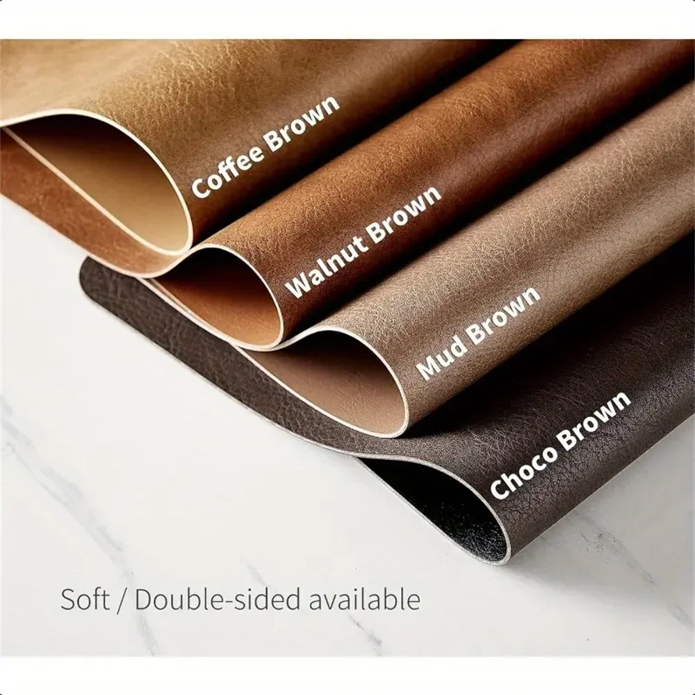 Faux Leather Placemats – Heat Resistant Non-Slip Table Mats for Dining Room