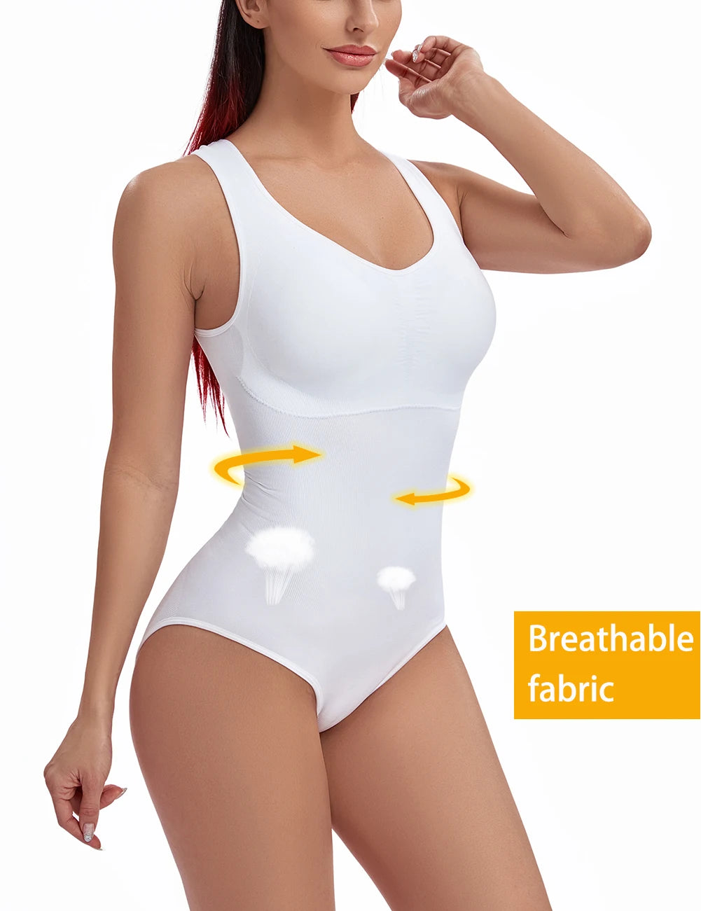 Tummy Control Shapewear Bodysuit – Slimming Waist Trainer for Women Fajas
