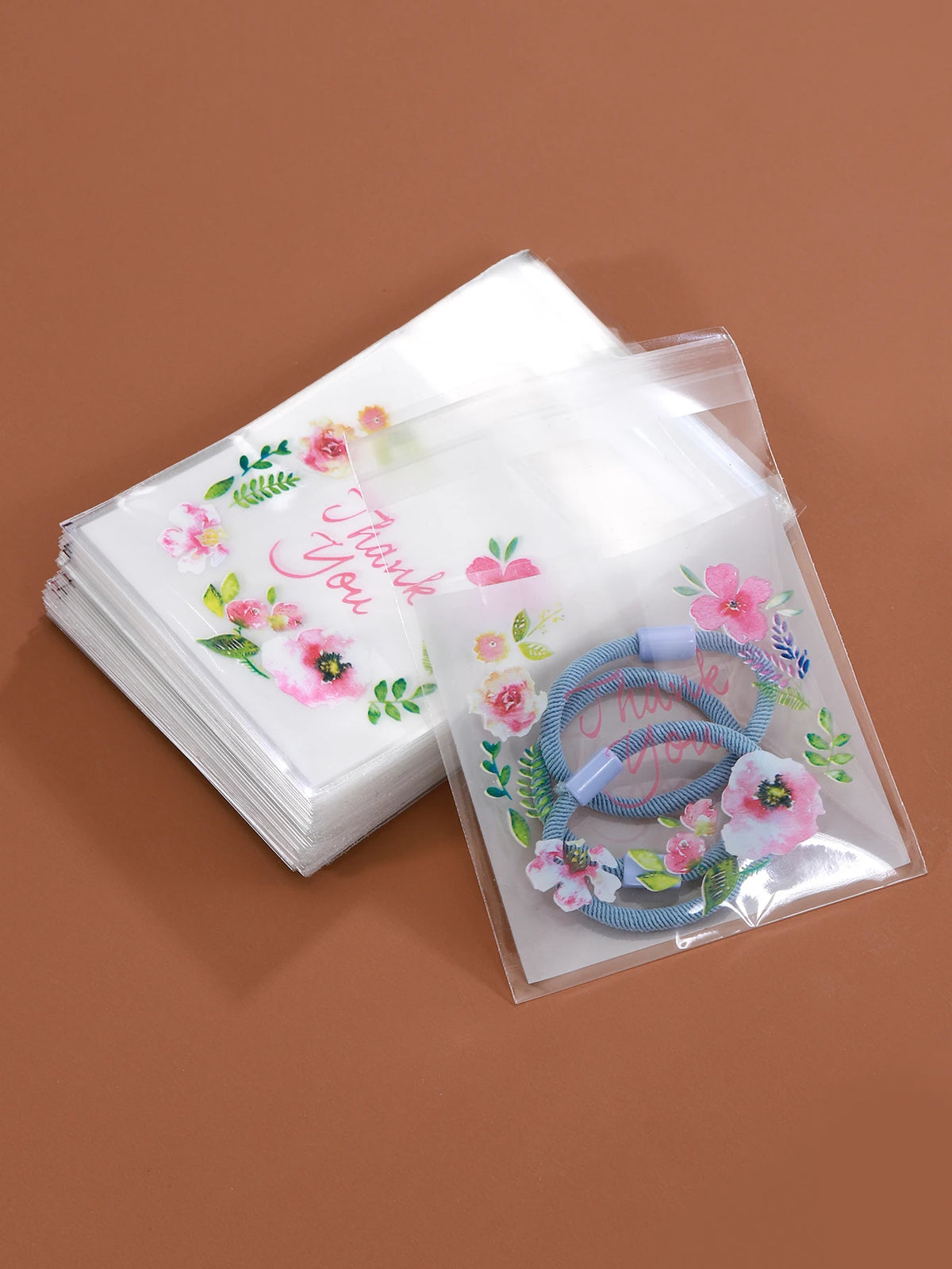 Self-Adhesive Flower Pouches – Colorful Plastic Bags for Gift Packaging