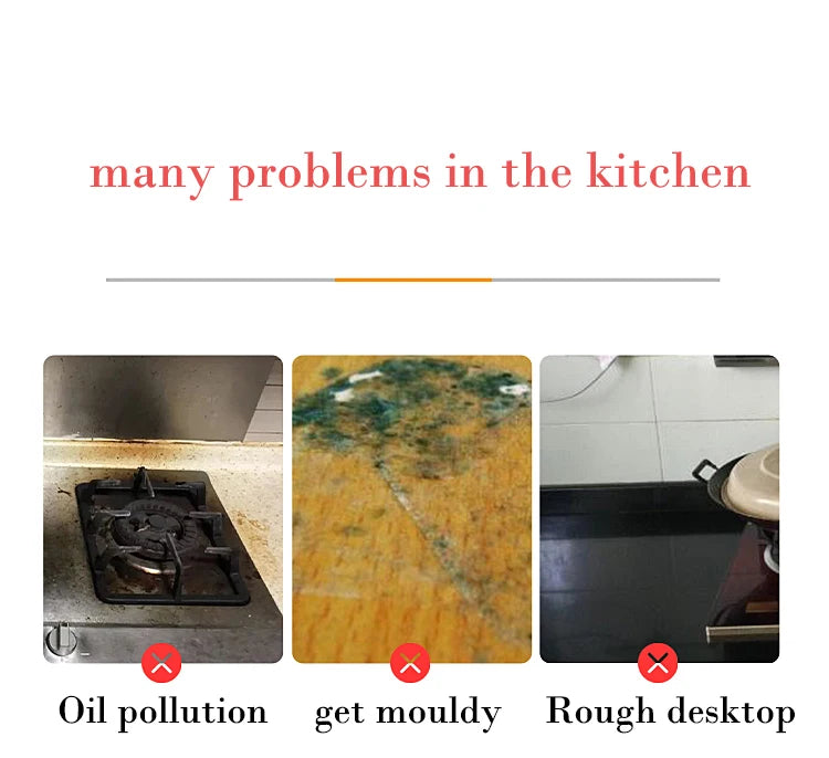 Marble Adhesive Wallpaper – Oil-Proof Film for Kitchen Countertop Renovation