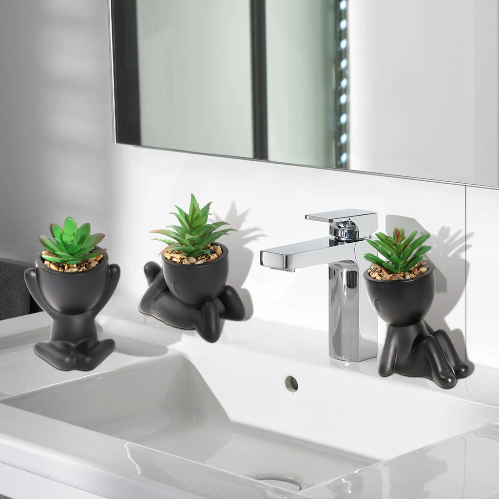 Artificial Aloe Vera Succulent Set – Cartoon PE Pot Plants for Home Decor