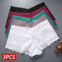 Floral Lace Panties – Sexy V-Waist Breathable Underwear for Women