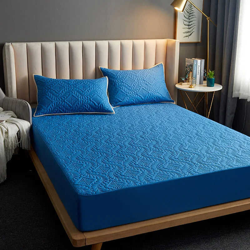 Quilted Waterproof Mattress Protector – Fitted Sheet for Bedding Protection