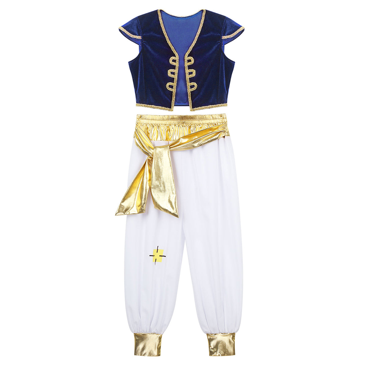 Boys Arabian Prince Costume – Vest and Pant Set for Halloween Cosplay