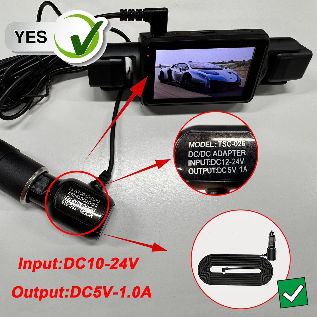4 Channel Dash Cam – Full HD Night Vision Camera for Vehicle Security