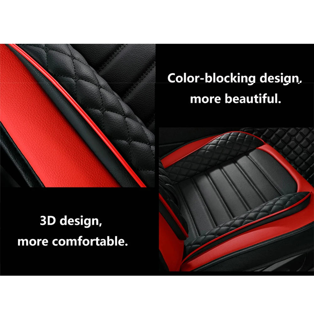 Faux Leather Car Seat Cover – Universal Waterproof Protector for Auto Interior