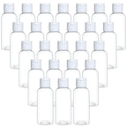 Clear Plastic Squeezable Bottles – Travel Size Containers for Liquid Toiletries
