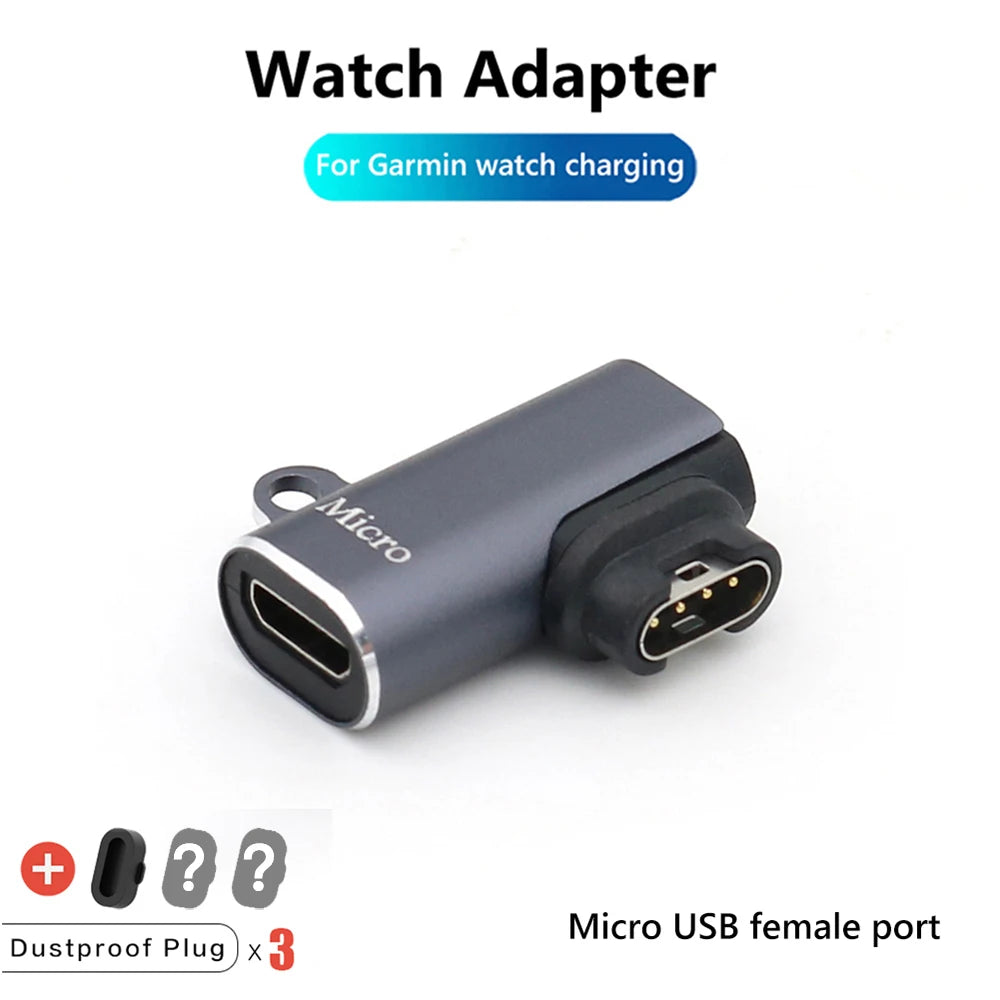 Portable Charging Adapter – Multi-Port Converter for Garmin Smartwatches
