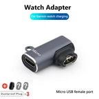 Portable Charging Adapter – Multi-Port Converter for Garmin Smartwatches