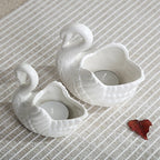 Swan Shaped Ceramic Pot – Multi-function Decor for Jewelry and Candy