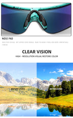Kids Sport Cycling Sunglasses – UV400 Youth Eyewear for Outdoor Bike Baseball