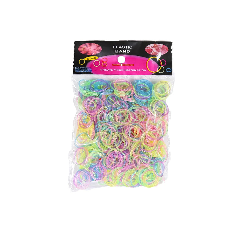 Elastic Loom Bands – Colorful DIY Jewelry Making Kit for Kids Crafts