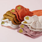 Embroidered Heart Ankle Socks – Cute Cotton Casual Footwear for Women