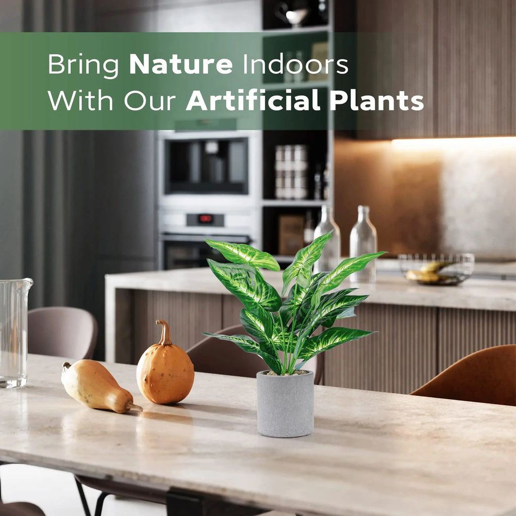 Small Artificial Potted Plants – Faux Greenery for Home and Office Decor