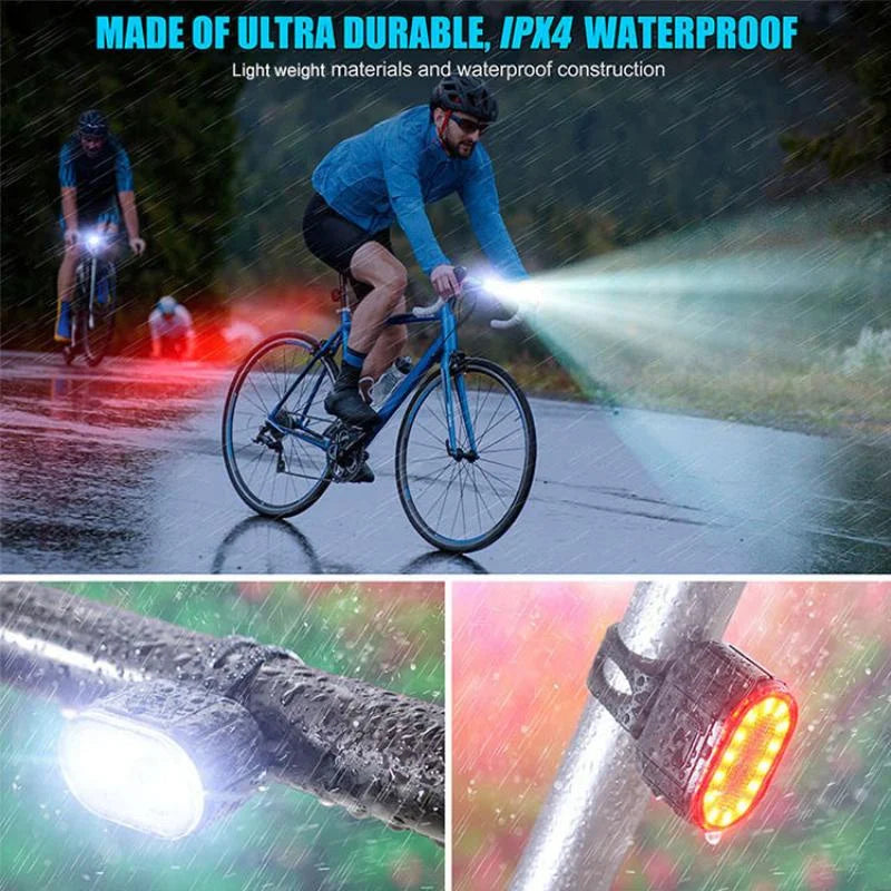 Rechargeable Bike Light Set – Waterproof LED Headlight for MTB Cycling