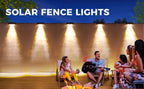 Solar LED Wall Lights – Waterproof Outdoor Lamps for Fence Deck Pathway