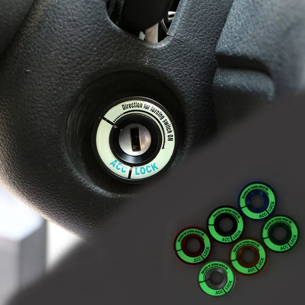 Ignition Key Switch Ring Sticker – Decorative Trim for VW and Skoda Interior