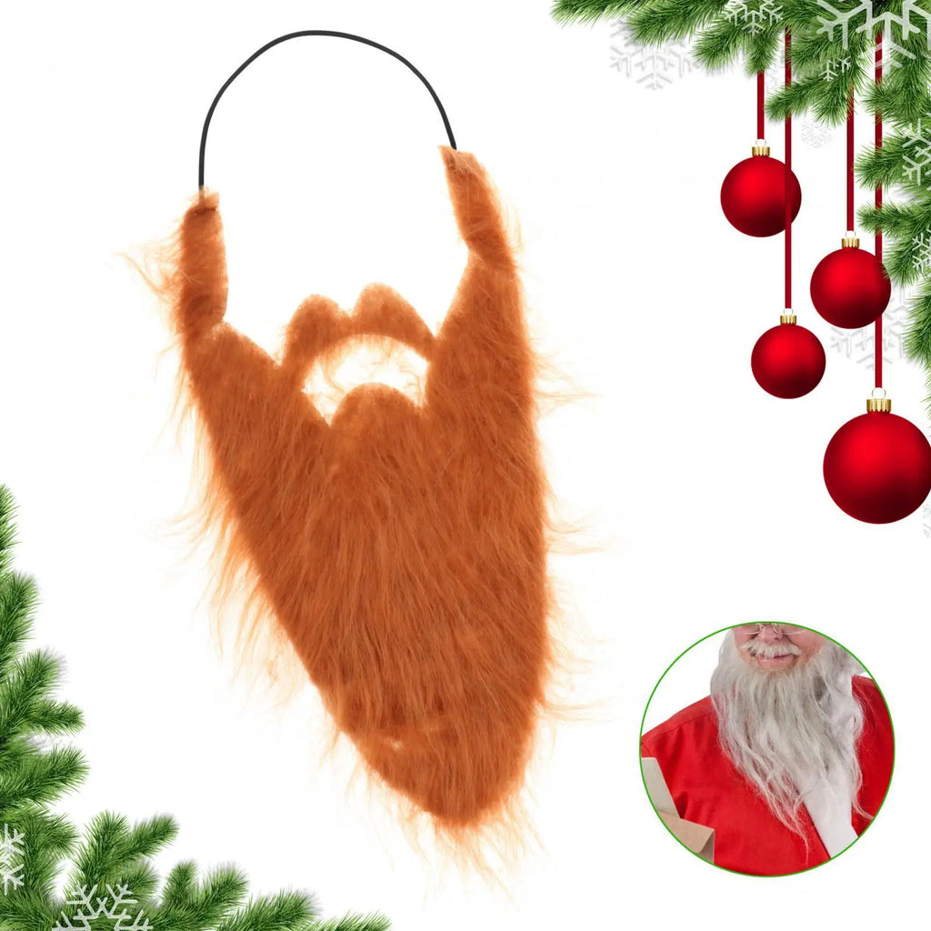 Synthetic Fake Beard – Elastic Facial Hair for Costume Party Cosplay