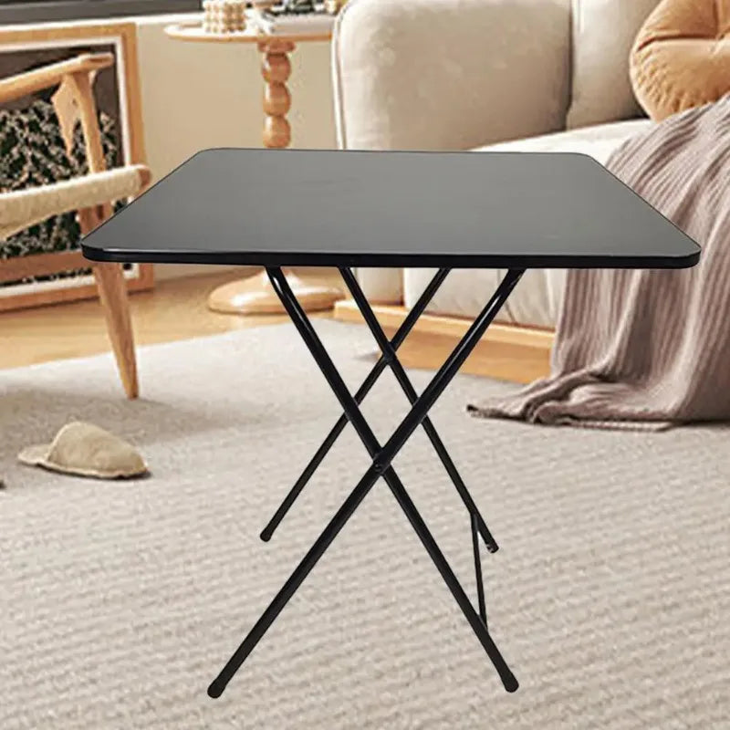 Foldable Square MDF Dining Table – Compact 4 Person Desk for Home Office