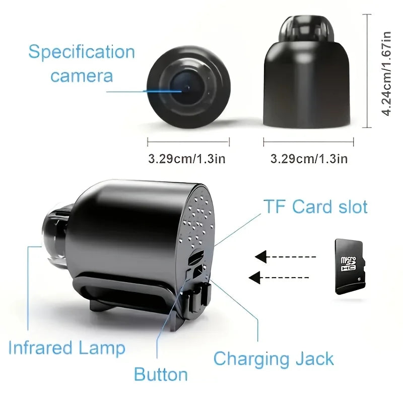 HD Mini WiFi Security Camera – Wireless 1080P Video Recorder for Home Monitoring