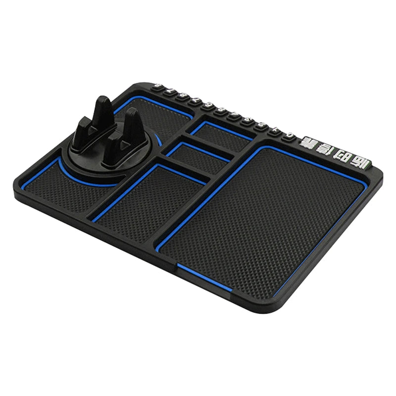 Silicone Dashboard Phone Pad – 4-in-1 Parking Number Card for Car Navigation