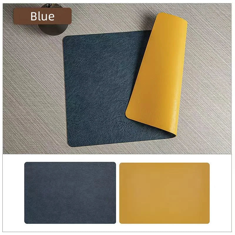 Faux Leather Placemats – Heat Resistant Non-Slip Table Mats for Dining Room