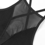 Mesh Corset Camisole – Seamless Backless Tank Top for Casual Lingerie