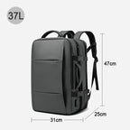 Expandable 17.3-inch Laptop Backpack – Waterproof Travel Bag for Men