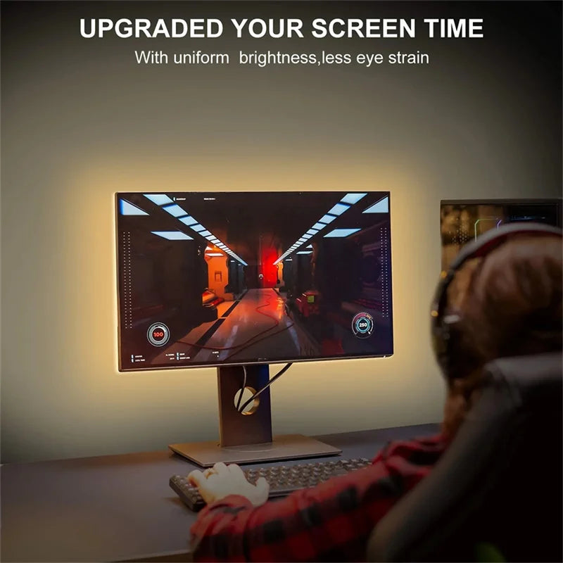 USB COB LED Strip Light – Dimmable Flexible Tape for TV Backlight Room Decor