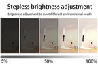 LED Desk Lamp – Rechargeable Touch Light with Alarm and Thermometer for Study