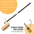 Brass Bristle Pizza Oven Brush – Long Wooden Handle for Kitchen Grill Cleaning
