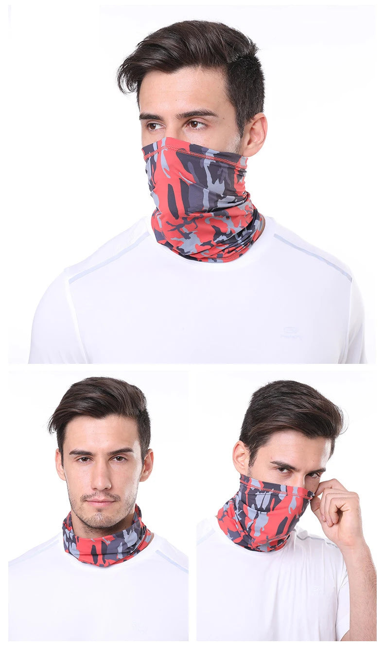 Ice Silk Neck Gaiter – Sun Protection for Motorcycle Riding and Sports